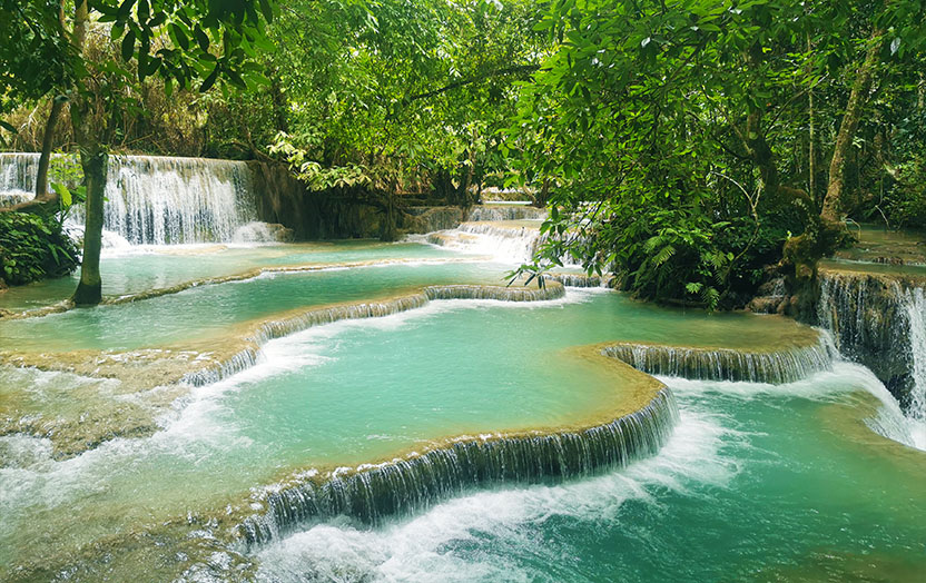 Kuang Si waterfalls in Laos