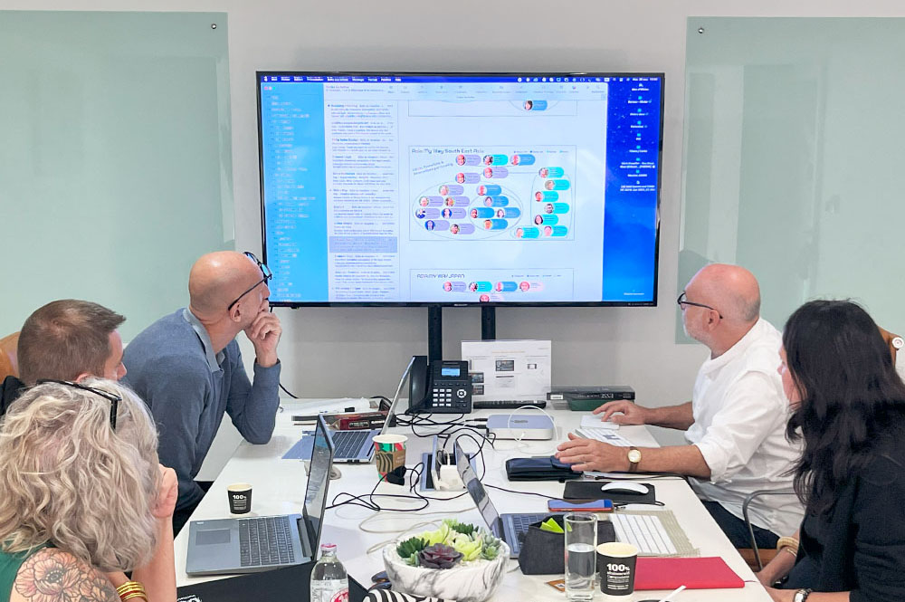 Asia My Way management team analysing the agency results during their Annual Meeting in Bangkok in Bangkok