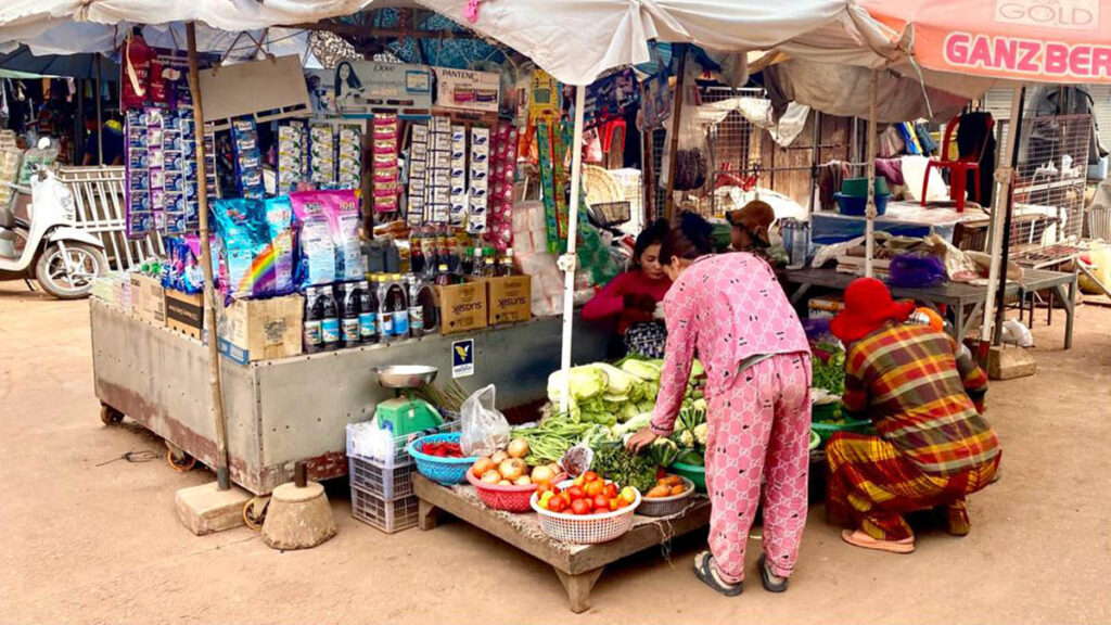 Daily life near Siem Reap province, where local markets continue to shape communities beyond Cambodia’s main tourist sites